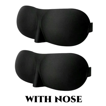 3D Contoured Sleep Mask 100% Light Blocking Eye Mask Ultra-Soft Skin-Friendly Material Breathable Eye Cover for Rest Travel Yoga