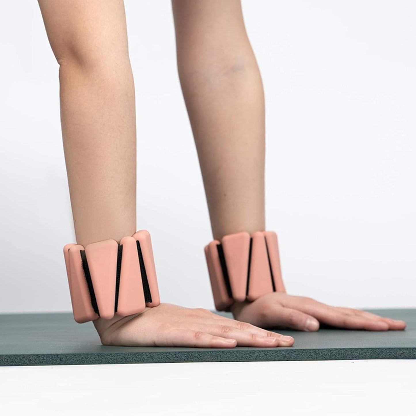 Adjustable Silicone Wrist and Ankle Weights for Strength Training and Aerobic Exercise for Men and Women