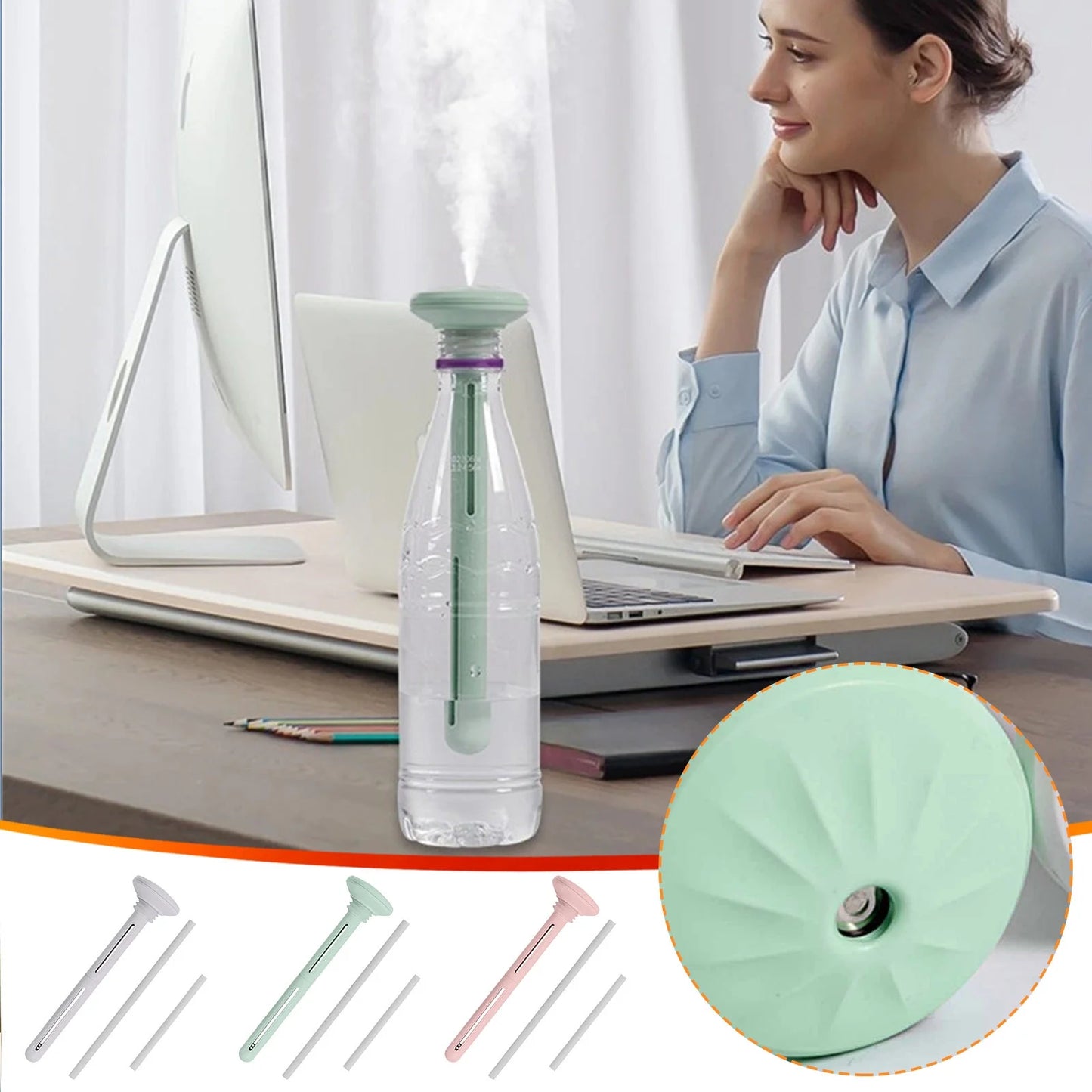 Dengmore Mist Car Humidifier Small Household Humidifier Dormitory Car Mounted Silent Bedroom Portable Mini Water Replenishing Spray Desktop